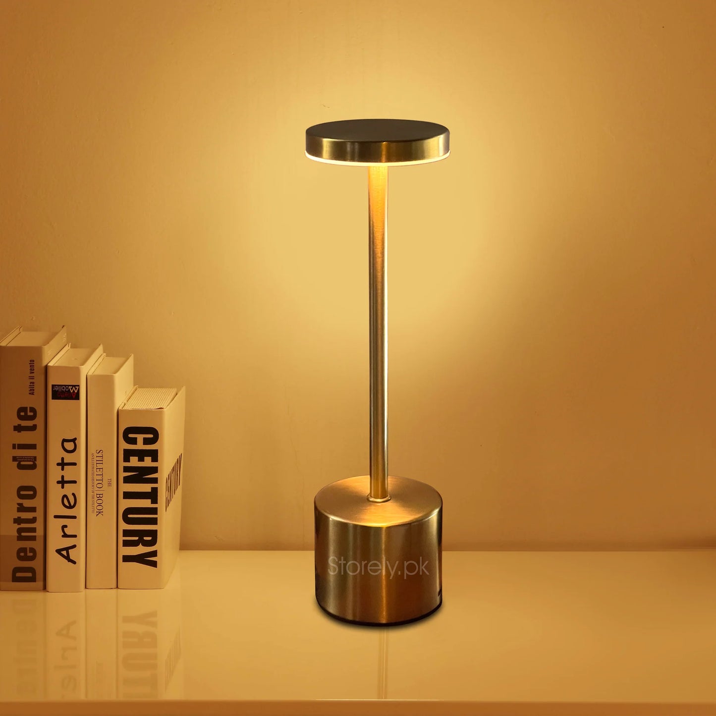 Long Neck Modren Metal Touch Lamp