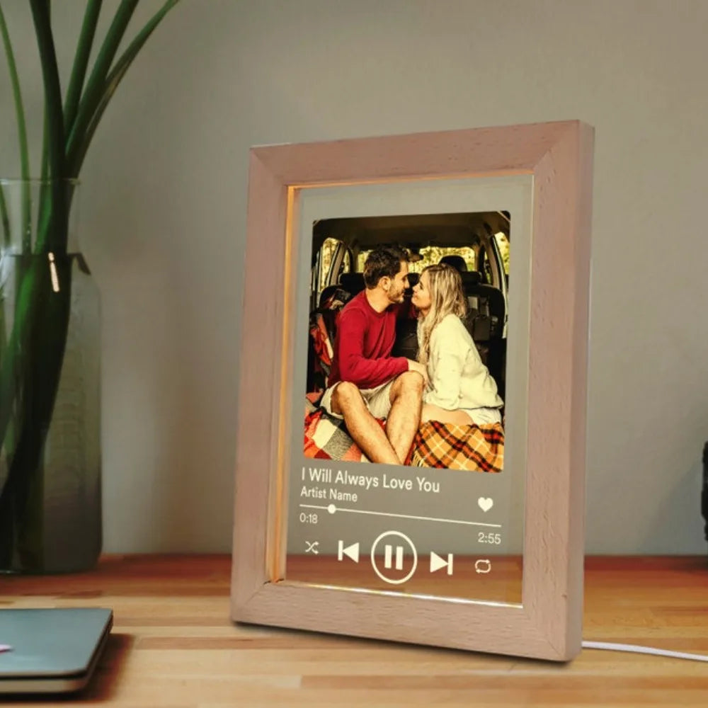 Custom Music Picture Frame Night Light