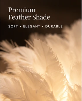 Modern Feather Table Lamp