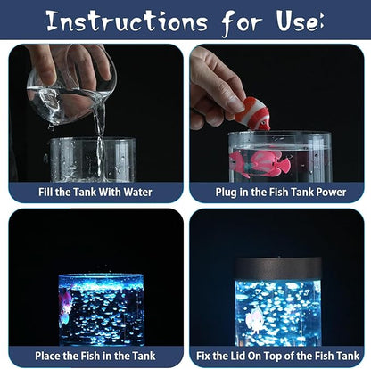 Mini Aqurium Fish Lamp