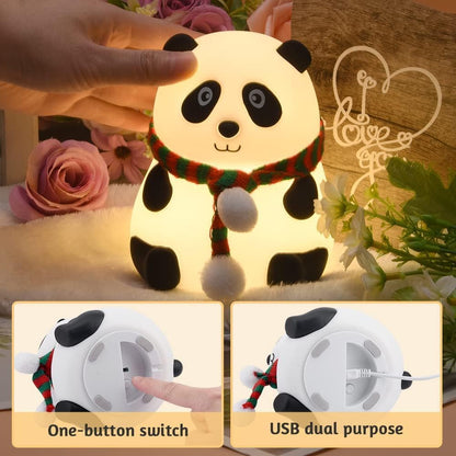 Cute Silicone Panda lamp