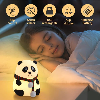 Cute Silicone Panda lamp