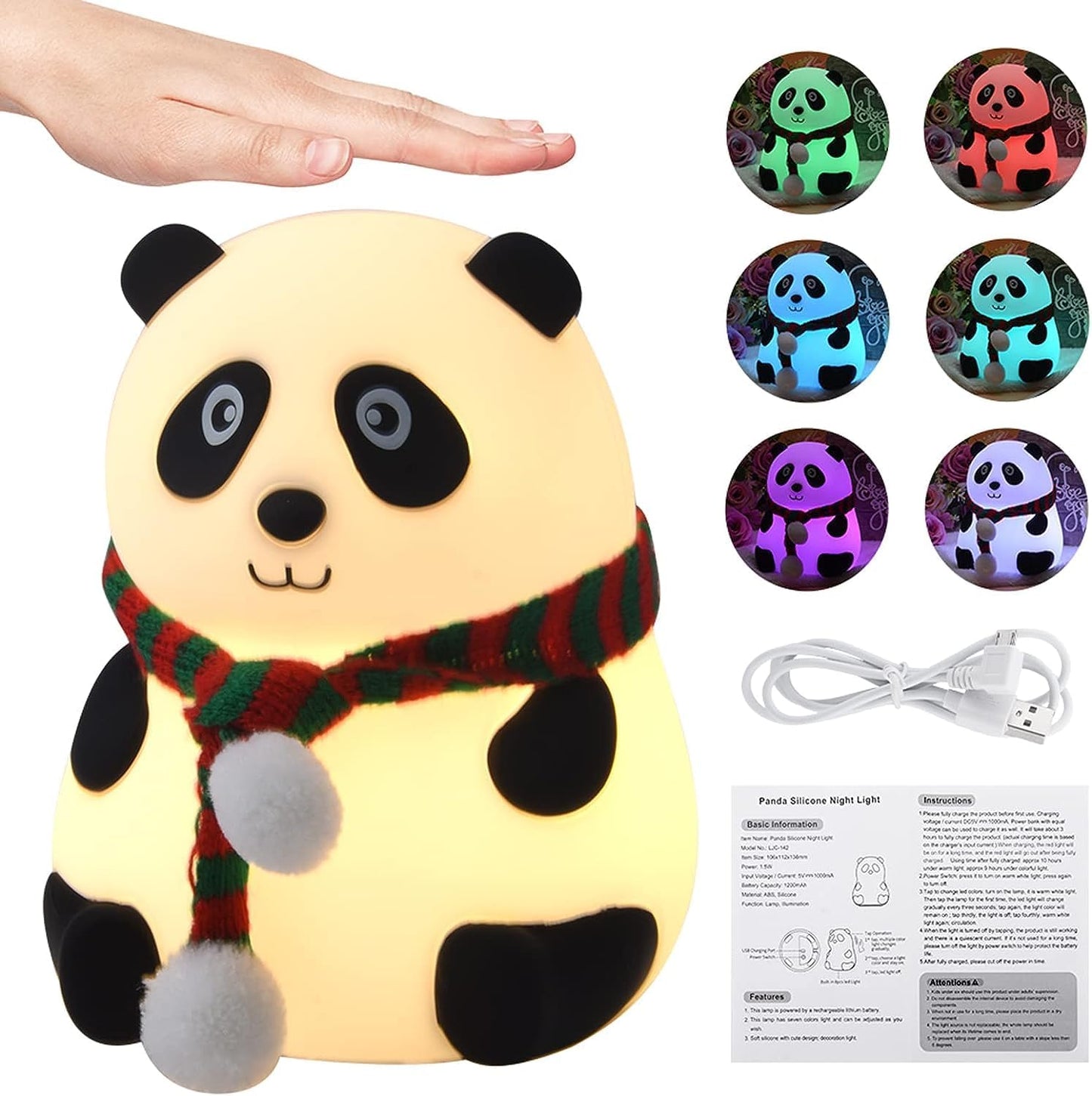 Cute Silicone Panda lamp