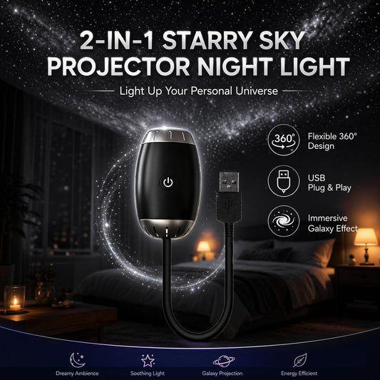 360° Galaxy USB Projector