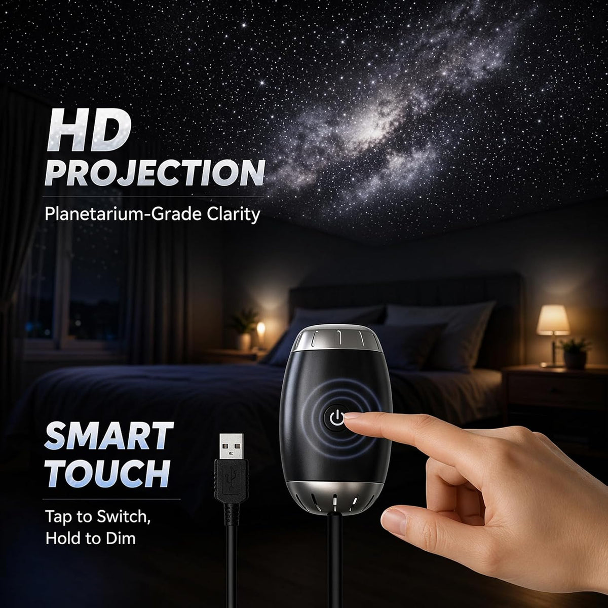 360° Galaxy USB Projector