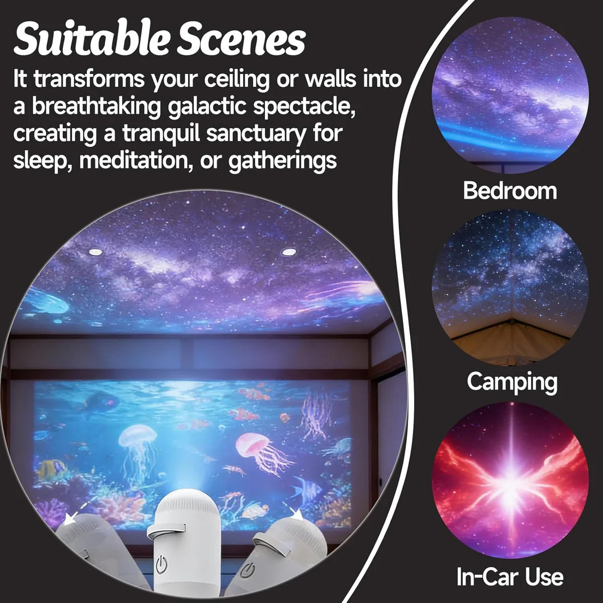 360° Galaxy USB Projector