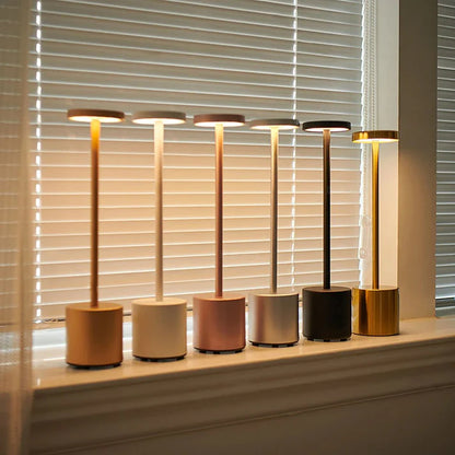 Long Neck Modren Metal Touch Lamp