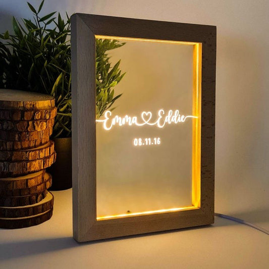 Customized Wedding Light Frame