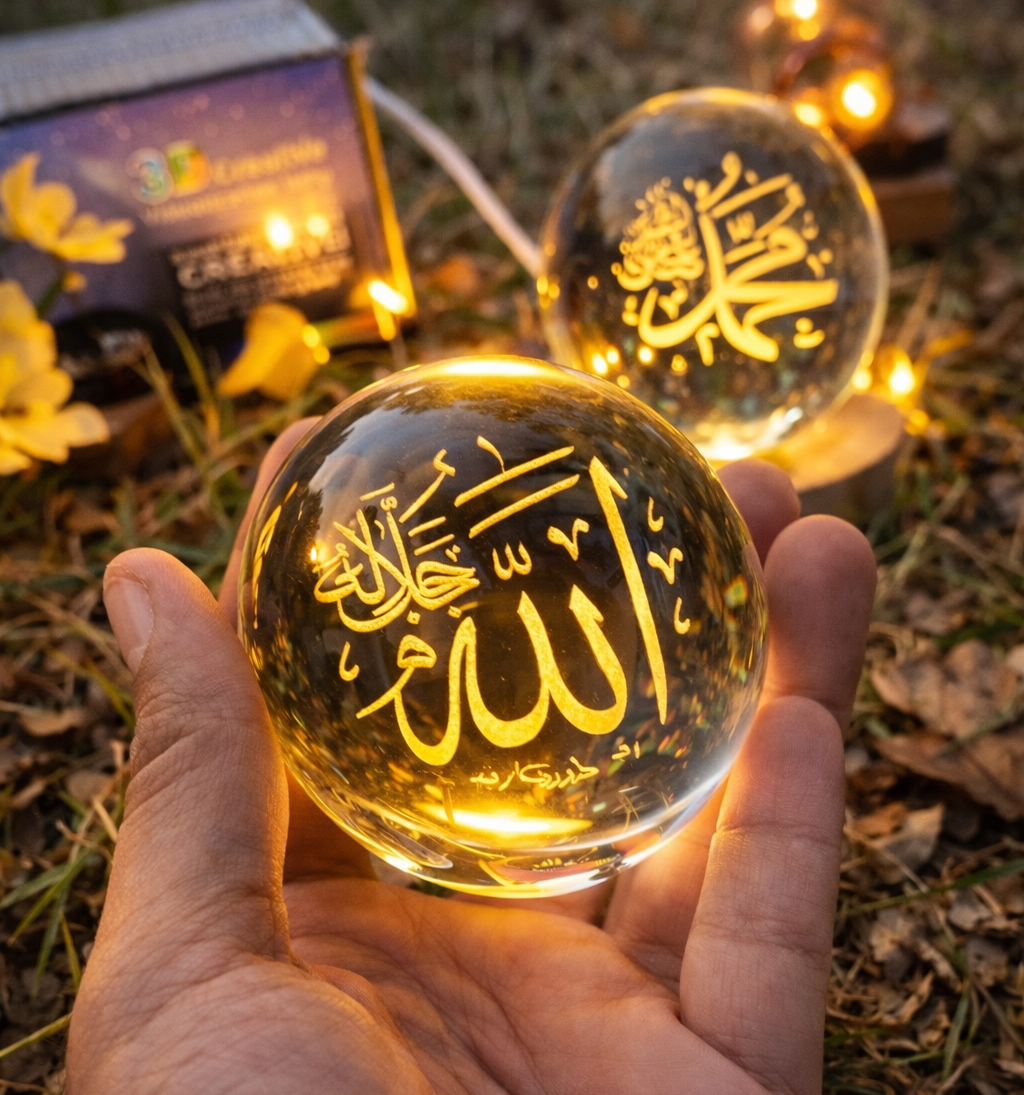 Enchanted Ramzan LED Lamps – Islamic Allah & Muhammad Designs for Ramadan