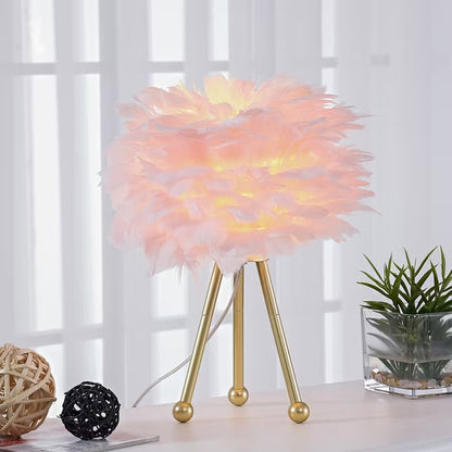 Modern Feather Table Lamp