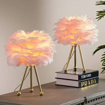 Modern Feather Table Lamp