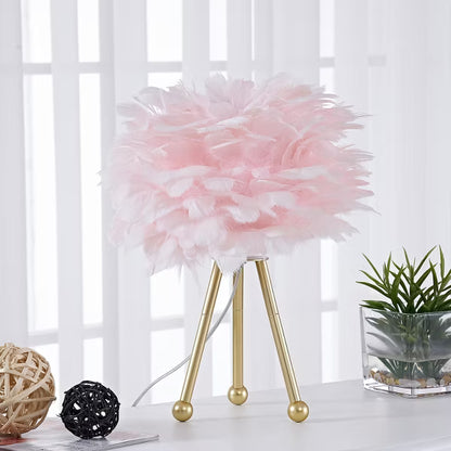 Modern Feather Table Lamp