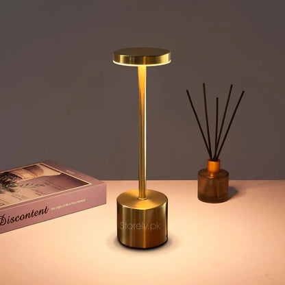 Long Neck Modren Metal Touch Lamp