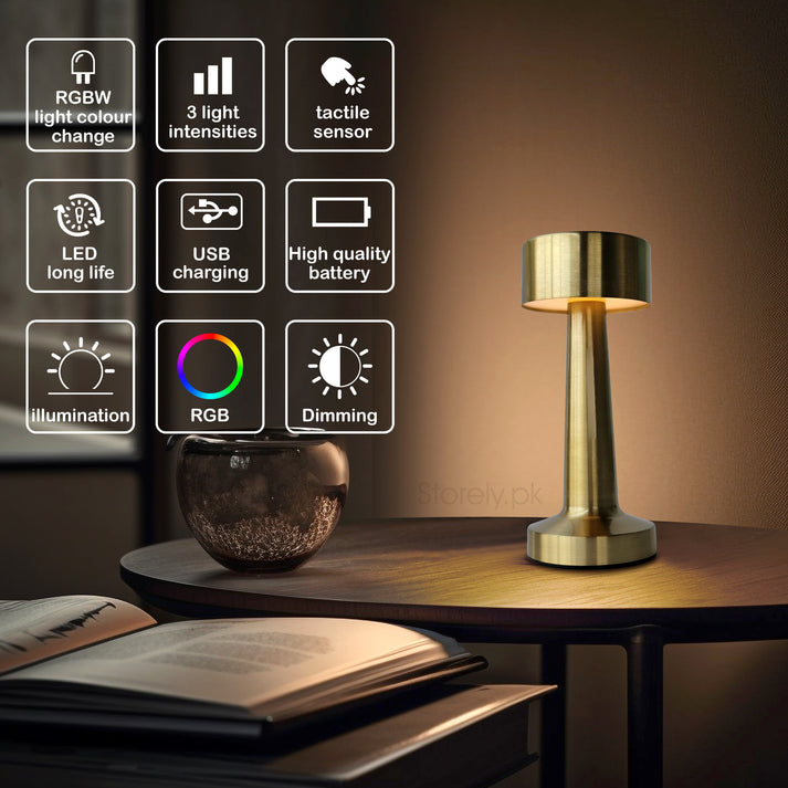 Modern Style Metal Touch Lamp