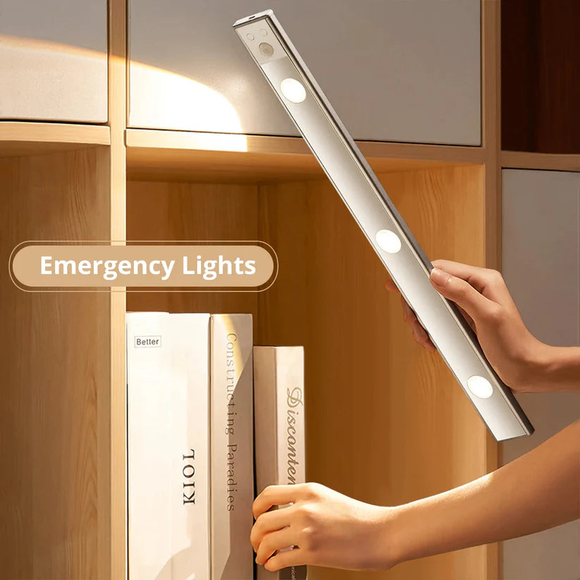 USB rechargeable LED light with motion sensor for bedroom closet