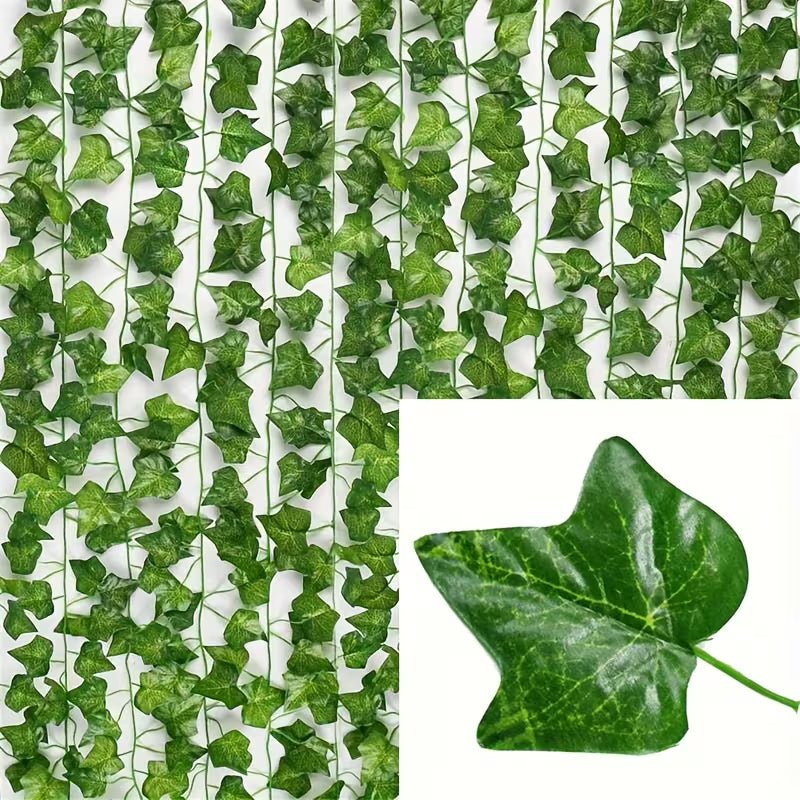 Artificial Plant Leaves with Fairy Lights
