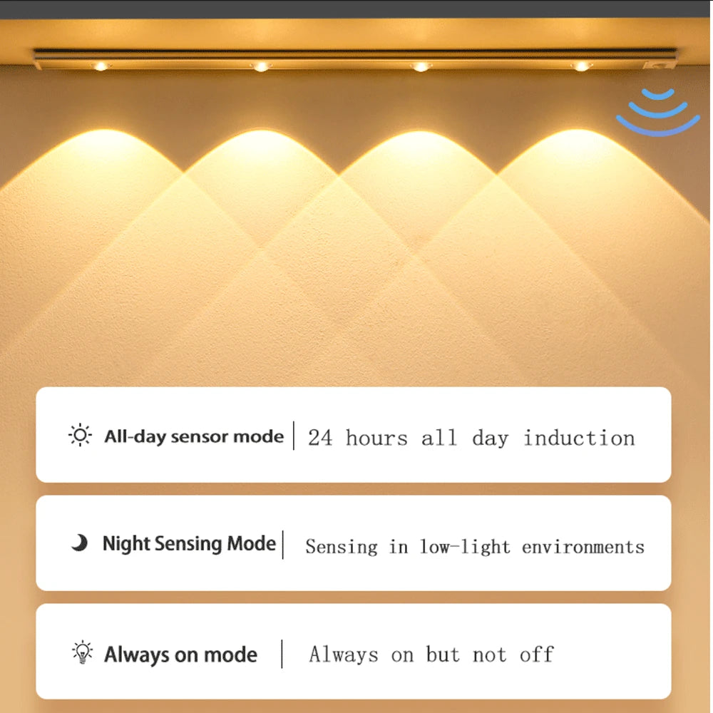 smart motion sensor light bar for home lighting and wardrobe use